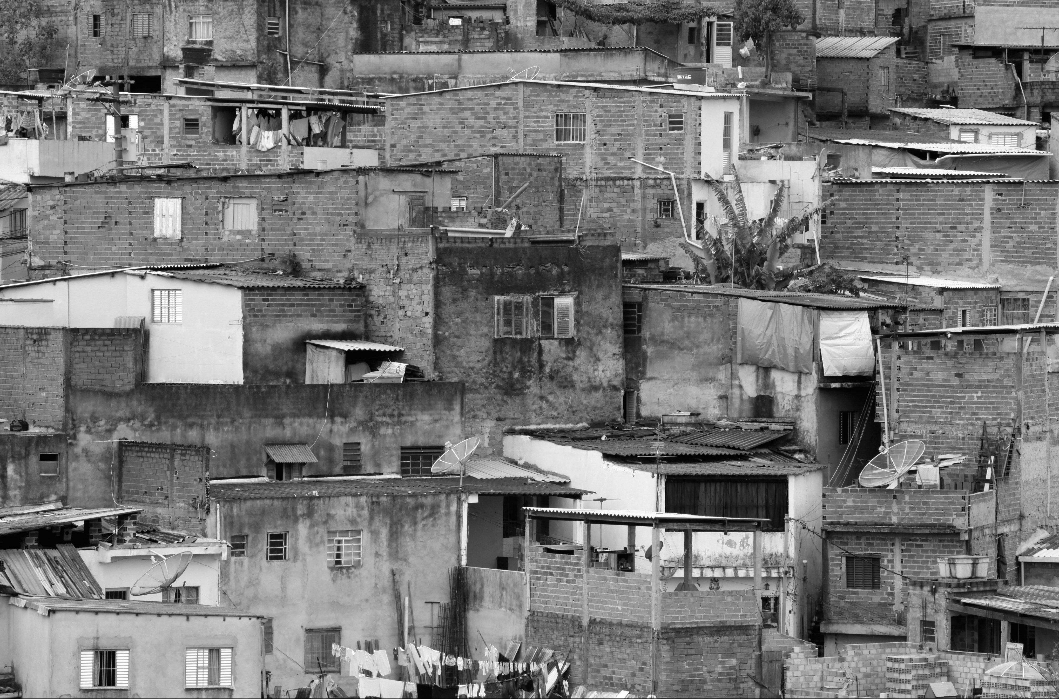 Shacks in the favelas, in Sao Paulo, Brazil