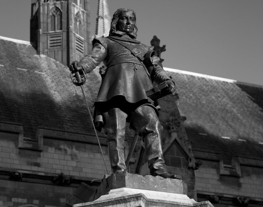 A statue of Oliver Cromwell at Westminster?