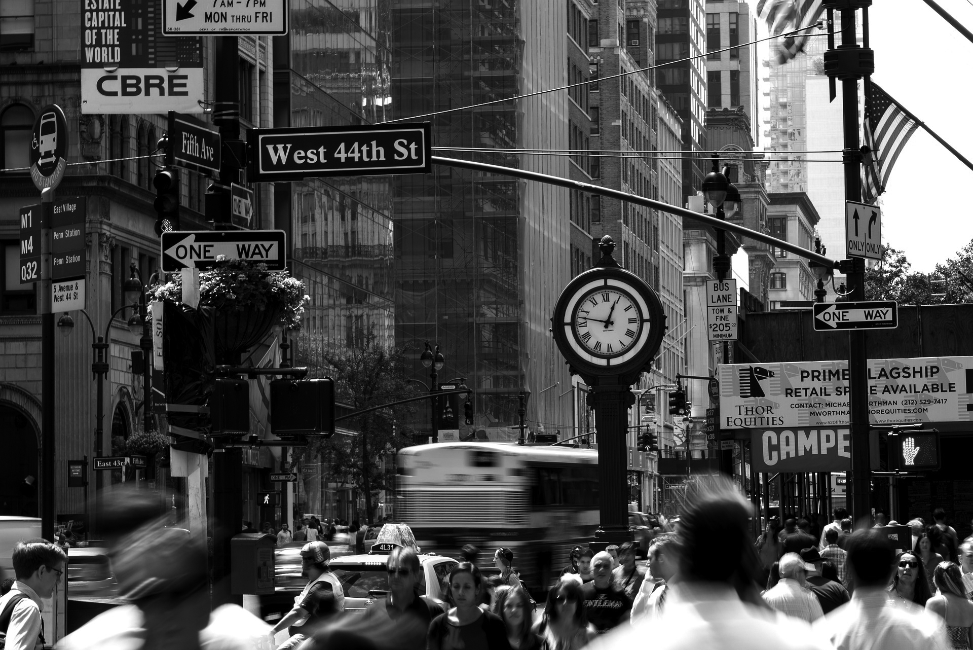 Walking a crowded street in gratitude