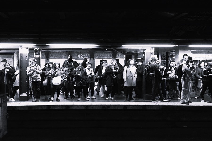 Standing at 86th, waiting for a train